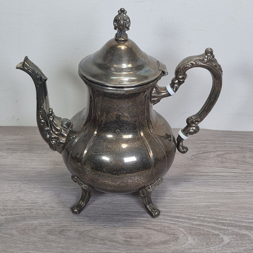 Vintage Towle Grand Duchess Silverplate Teapot Serving Teatime Brunch Bridal